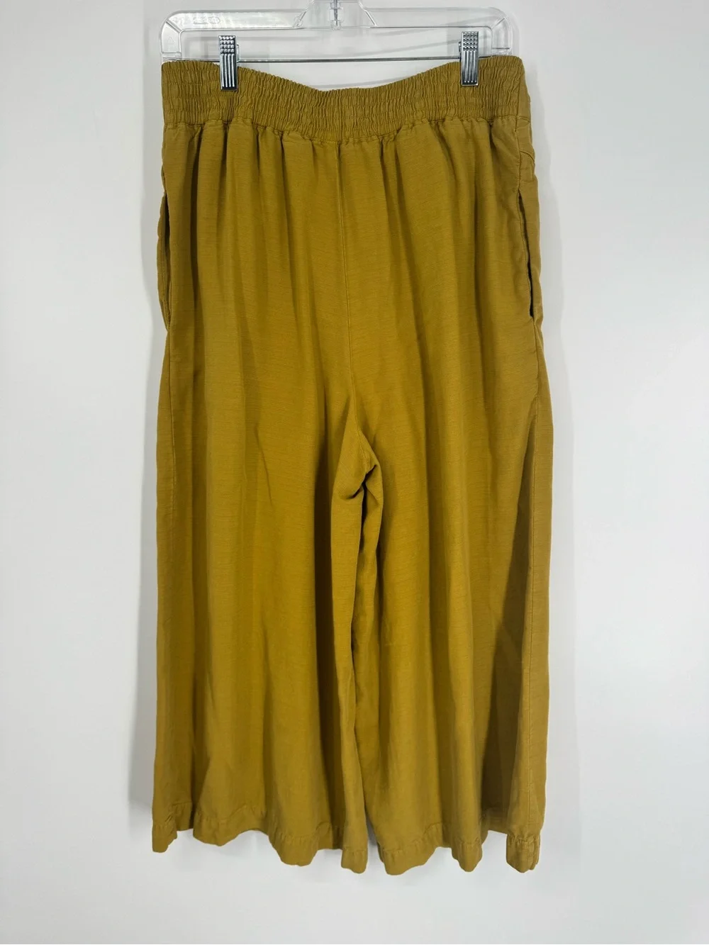 Anthropologie High-Waist Button-Fly Wide Leg Culotte Pants Size M - Picture 8 of 14